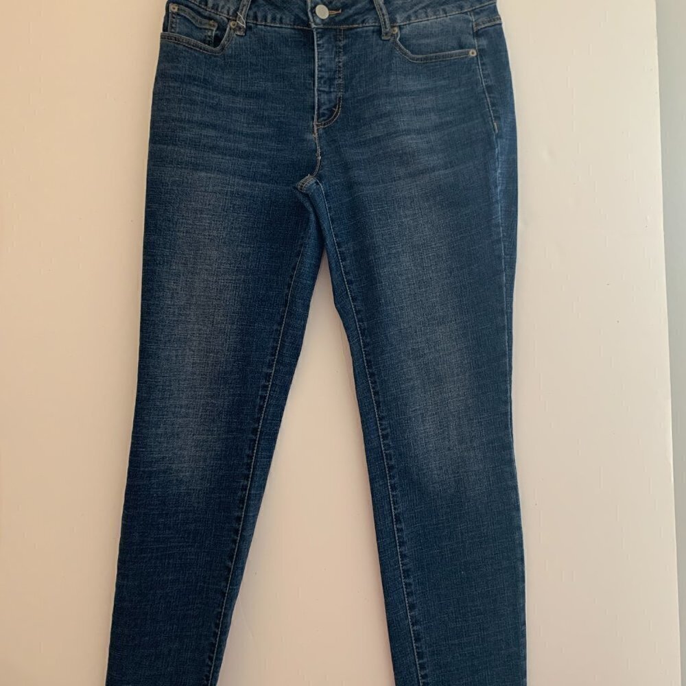 Womens Contemporary Denim Skinny Jeans Sz. 12 - 31" Long